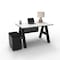 We'Re It A-Frame Writing Desk W/ Modesty Panel & Storage, 30 in D X 30 in H, 48 in W X Laminate AF4830-MOD-PED-459 - alternate 5
